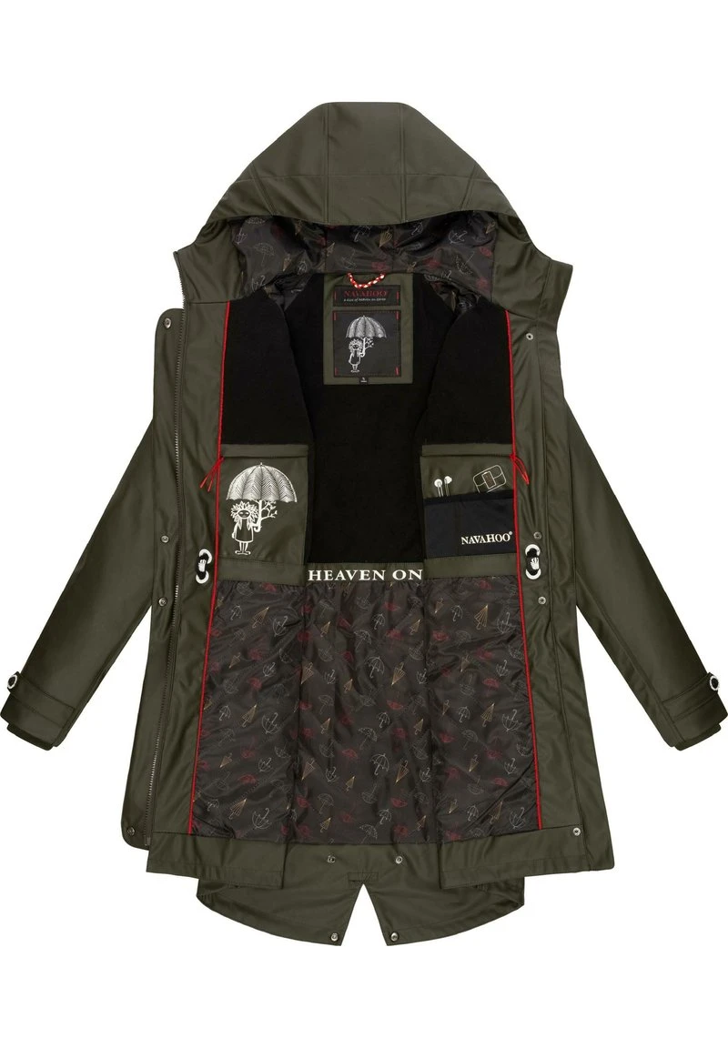Navahoo RAINY FLOWER - Parka - Dark Olive 4 Navahoo RAINY FLOWER - Parka - Dark Olive – Bild 4