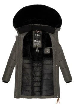 Navahoo PAULA - Wintermantel - Anthracite With Black Fur -Navahoo Verkaufsgeschäft 2570dac85b8b44a9ac5bd3caba759c90
