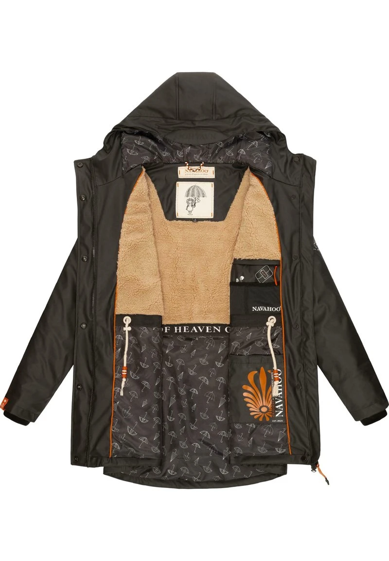 Navahoo RAINY FOREST - Regenjacke / Wasserabweisende Jacke - Black 4 Navahoo RAINY FOREST - Regenjacke / Wasserabweisende Jacke - Black – Bild 4