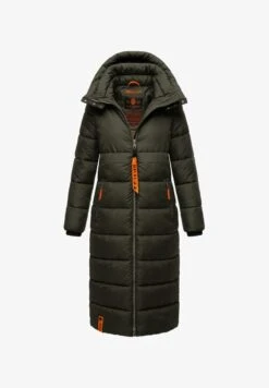 Navahoo KRISTALLBLUME - Wintermantel - Dark Olive