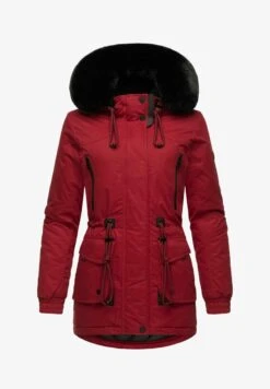 Navahoo OLESSAA - Wintermantel - Blood Red