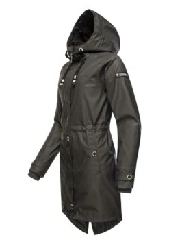 Navahoo RAINY FLOWER - Parka - Dark Grey -Navahoo Verkaufsgeschäft 5f2a3f6e93df4ff5808f8e52fb5cd9a3