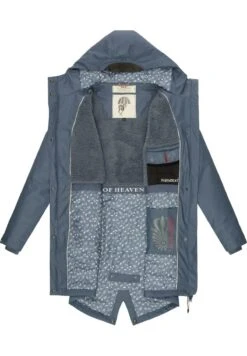 Navahoo FLOWER OF OCEAN - Parka - Dusty Blue -Navahoo Verkaufsgeschäft 8fece1e21ceb4459aa5040ba5feaddc7