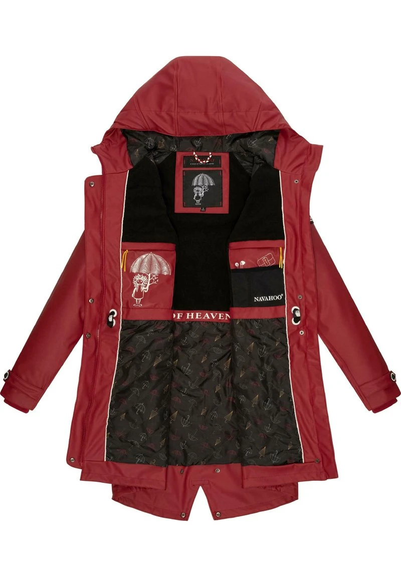 Navahoo RAINY FLOWER - Parka - Blood Red 4 Navahoo RAINY FLOWER - Parka - Blood Red – Bild 4