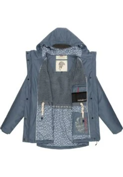 Navahoo OCEAN HEART - Parka - Dusty Blue -Navahoo Verkaufsgeschäft 991a96591d6b45ff9759c9c20cd26f04