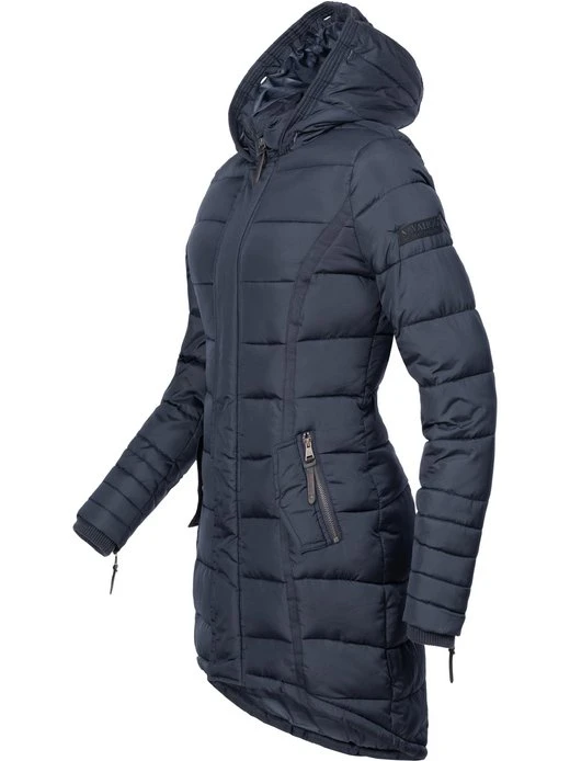 Navahoo Damen Steppmantel - Papaya 3 Navahoo Damen Steppmantel - Papaya – Bild 3