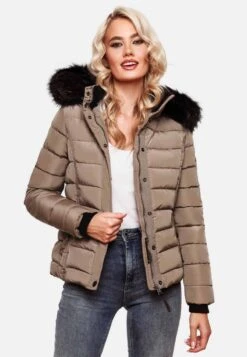 Navahoo MIAMOR - Winterjacke - Taupe Grey -Navahoo Verkaufsgeschäft b0ce2fb0d2004cc98d9b5875366ae8e8