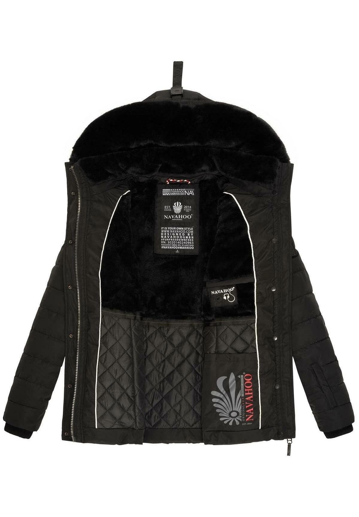 Navahoo MILIANAA - Winter Jacket - Black 6 Navahoo MILIANAA - Winter Jacket - Black – Bild 6