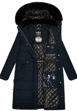 Navahoo FAHMIYAA - Wintermantel - Dark Blue -Navahoo Verkaufsgeschäft cdad78d538d846a38eae99552c5bcce6
