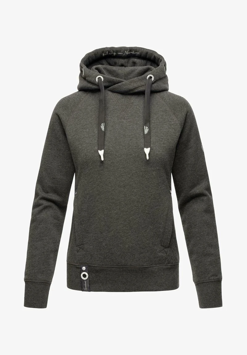 Navahoo LIEBESMÄUSCHEN - Kapuzenpullover - Dark Grey Melange 1 Navahoo LIEBESMÄUSCHEN - Kapuzenpullover - Dark Grey Melange