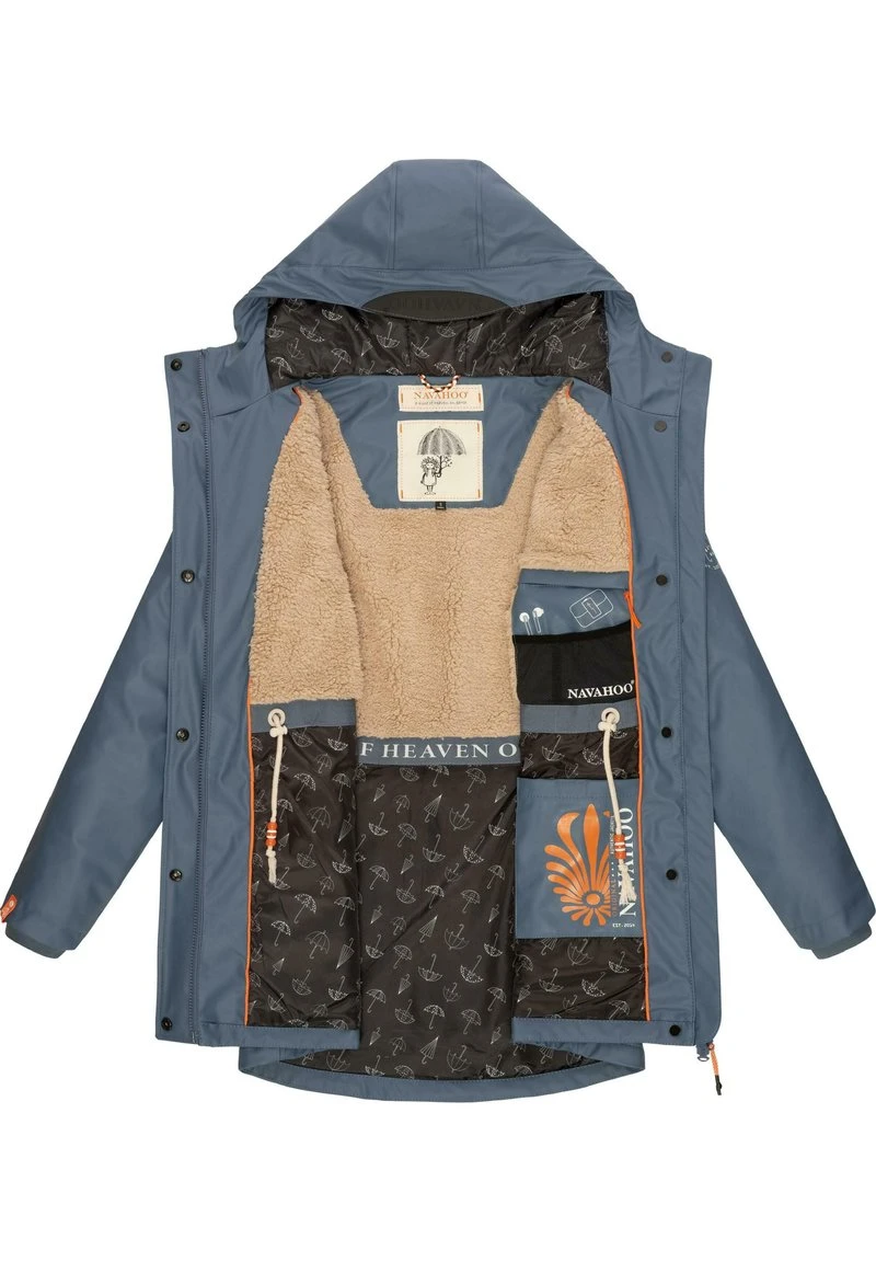 Navahoo RAINY FOREST - Regenjacke / Wasserabweisende Jacke - Dusty Blue 4 Navahoo RAINY FOREST - Regenjacke / Wasserabweisende Jacke - Dusty Blue – Bild 4