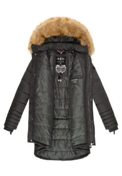 Navahoo PAPAYA - Wintermantel - Dark Grey -Navahoo Verkaufsgeschäft f4a29f5fcca94edea8d7606eab85528d