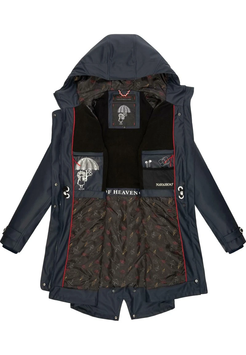 Navahoo RAINY FLOWER - Parka - Dark Blue 4 Navahoo RAINY FLOWER - Parka - Dark Blue – Bild 4