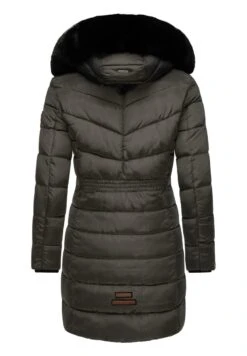 Navahoo PAULA - Wintermantel - Anthracite With Black Fur -Navahoo Verkaufsgeschäft ff91297681db43728d27c434486560c6